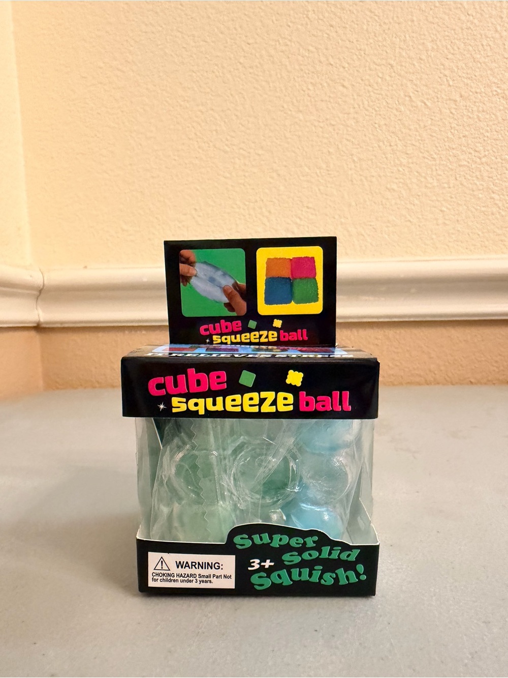 Cube Squeeze Ball (Super Solid Squish) sensory toy
